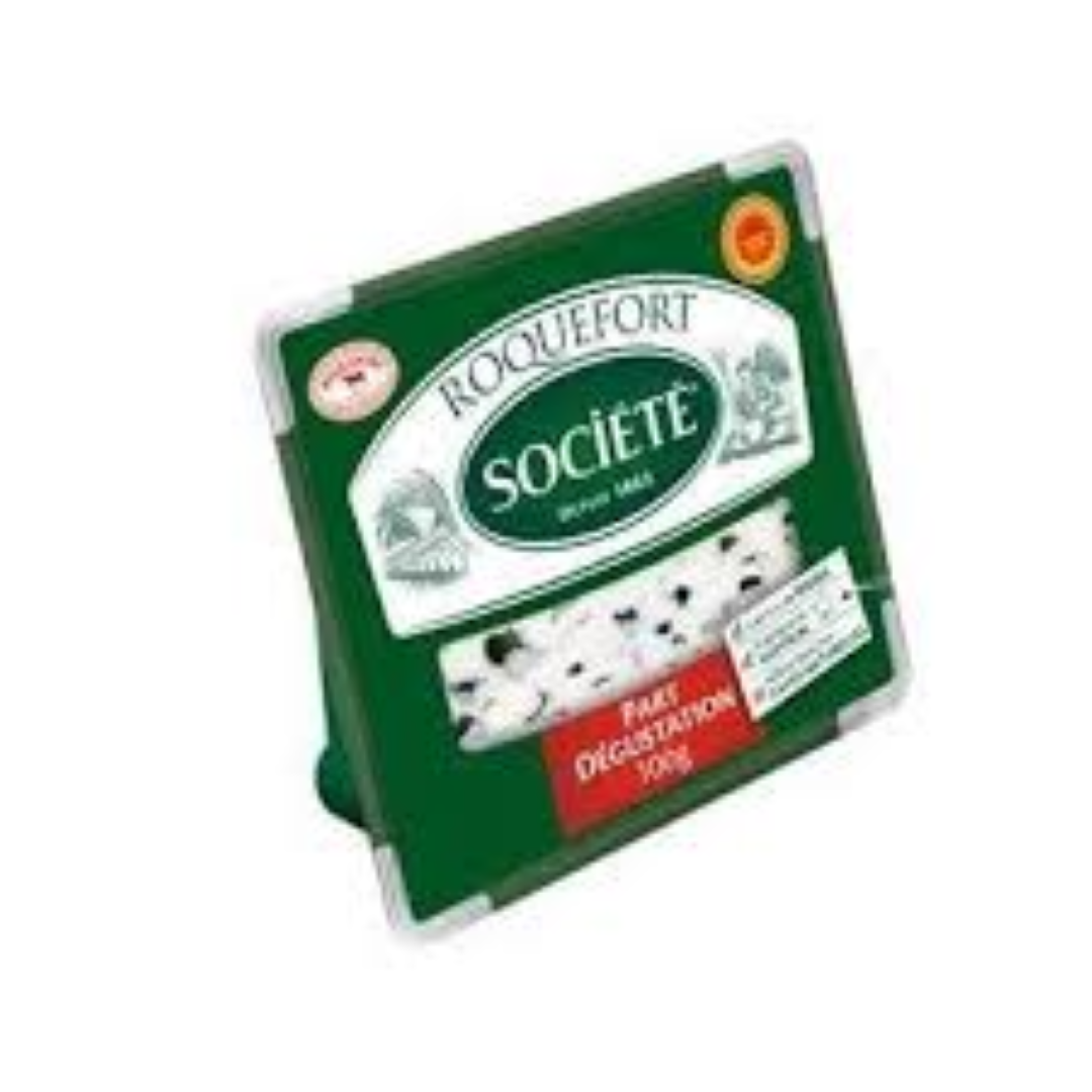 SOCIETE ROQUEFORT RAW SHEEP'S M/SLICE  100G